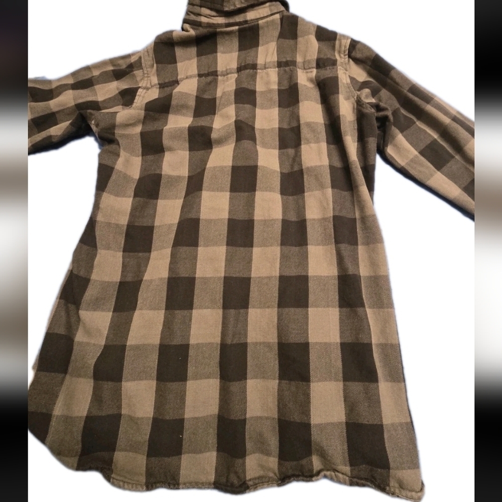 Hot Leathers Mens XXL Black Gray Plaid Heavyweight Cotton Riding Flannel - Picture 7 of 10